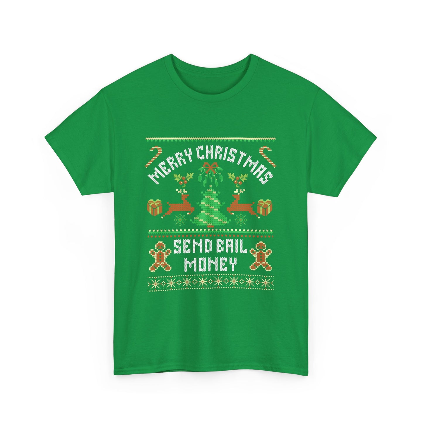 NEW! Merry Christmas Send Bail Unisex Heavy Cotton Tee