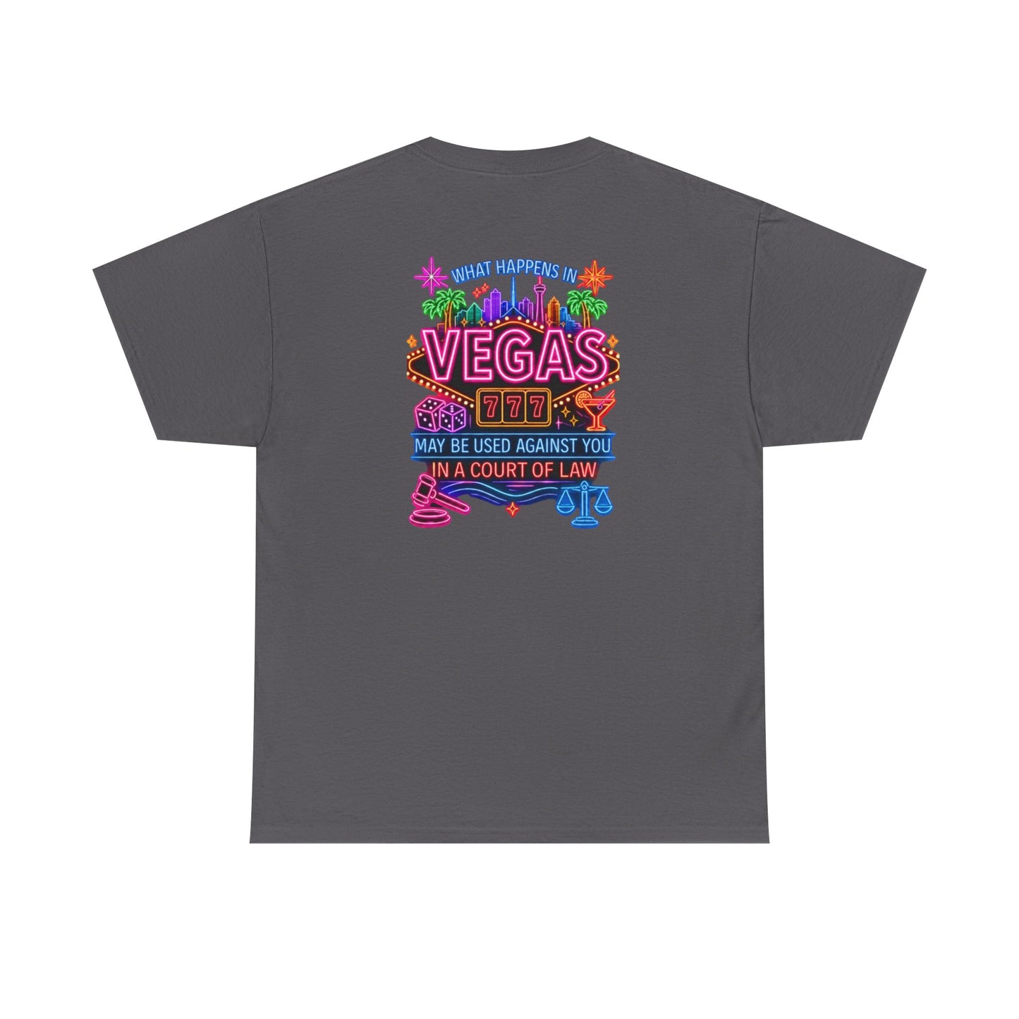 What Happens In Vegas Neon Graphic Tee  Crime Con 26'