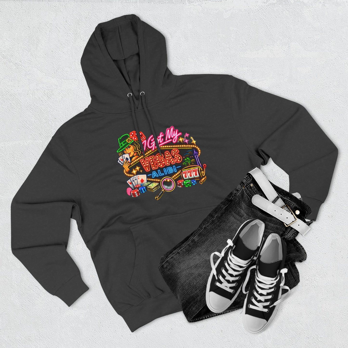 Hoodie — 'I Got My Vegas Alibi' (No Logo)
