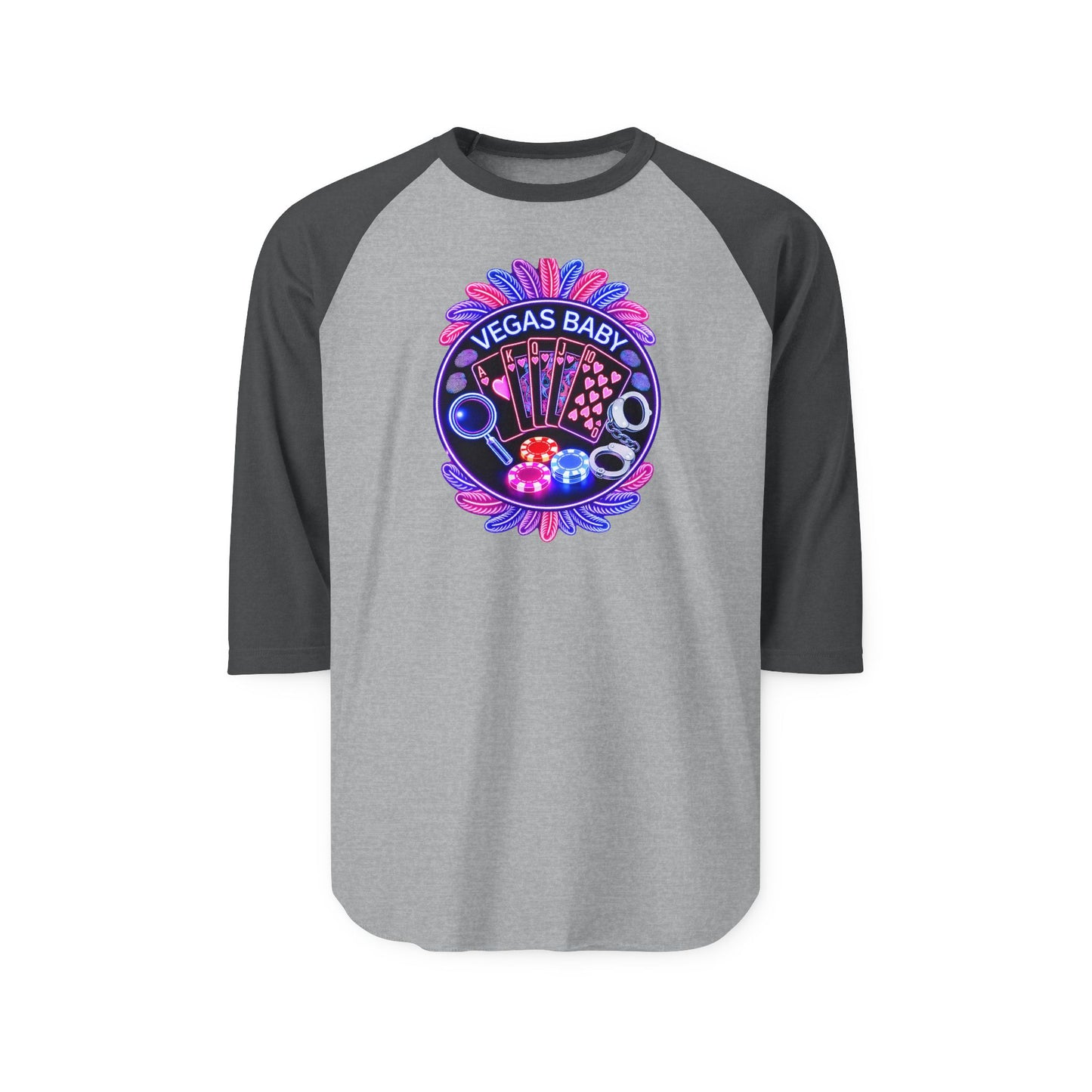 Vegas Baby Raglan Shirt - Crime Con 26'