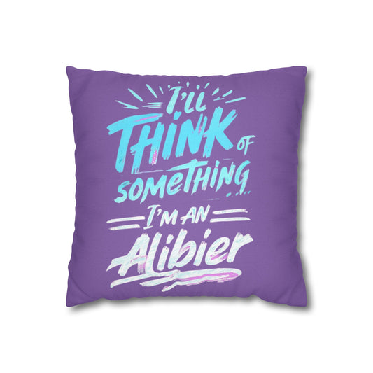 New! Alibier Inspirational Square Pillowcase - Vibrant Purple Decor for Home & Gifts