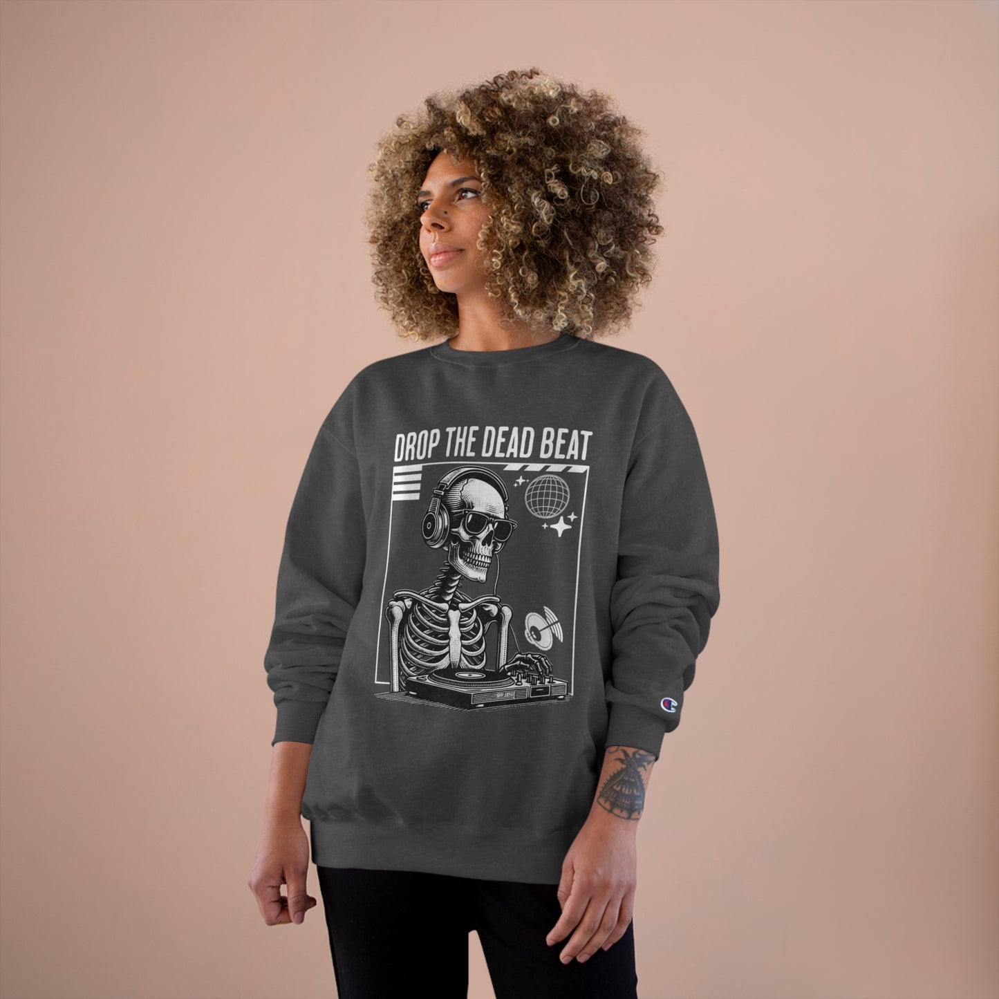 Halloween Drop The Dead Beat Champion Sweatshirt