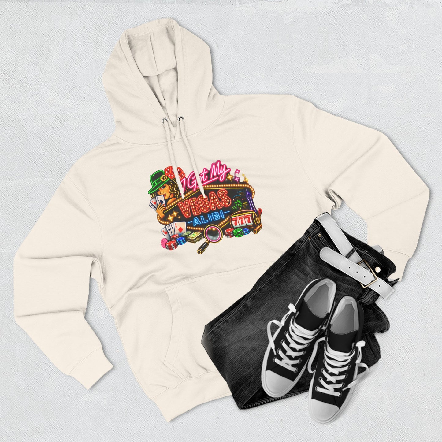 Hoodie — 'I Got My Vegas Alibi' (No Logo)