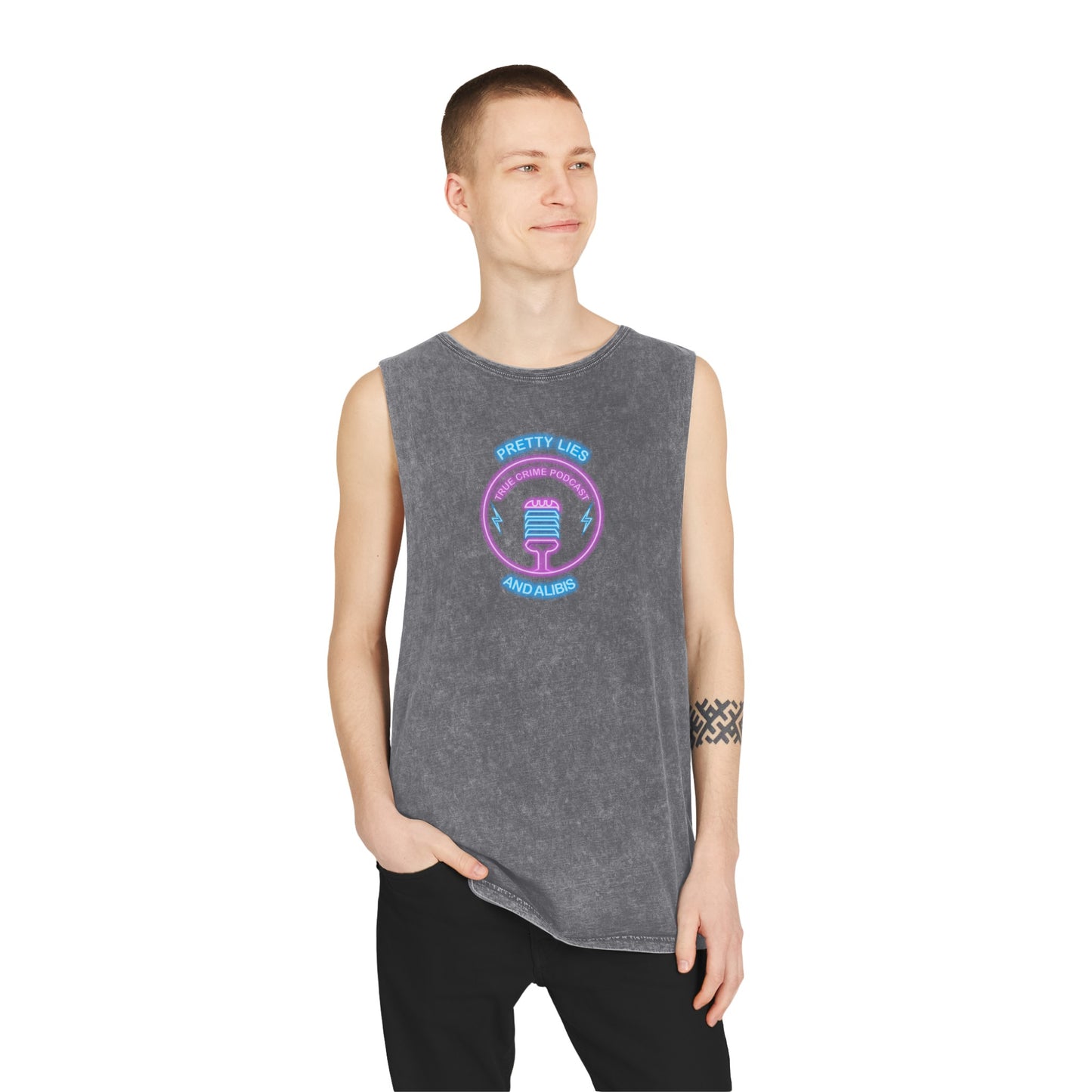 Logo Unisex Stonewash Tank Top