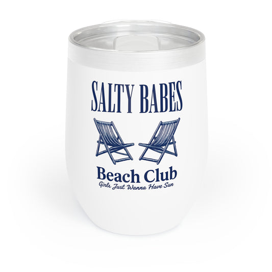 NEW! Summer Salty Babes Beach Club Wine Tumbler