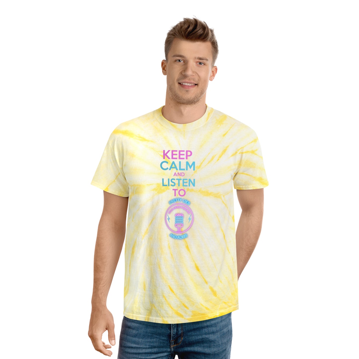 Keep Calm Tie-Dye Tee, Cyclone