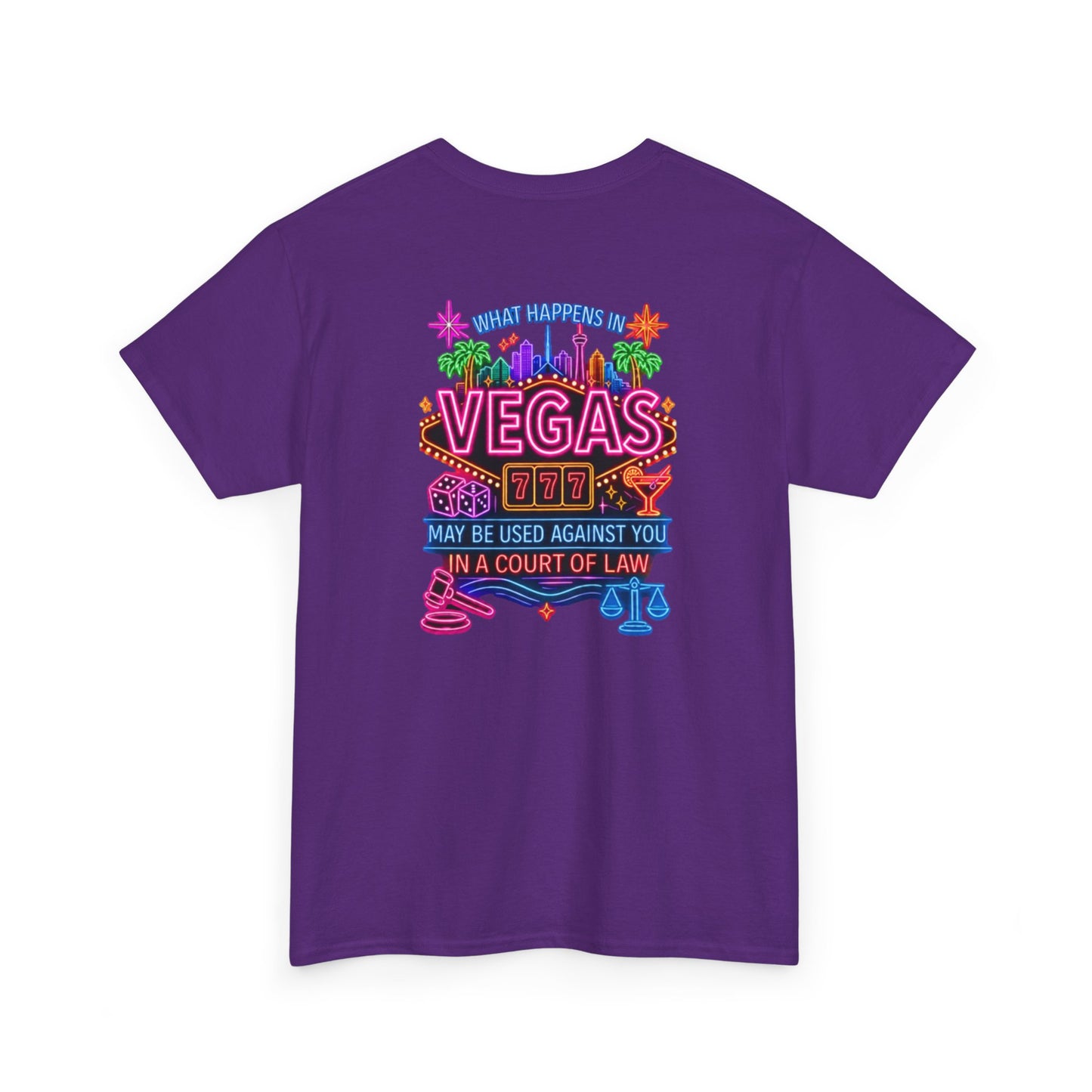 What Happens In Vegas Neon Graphic Tee  Crime Con 26'