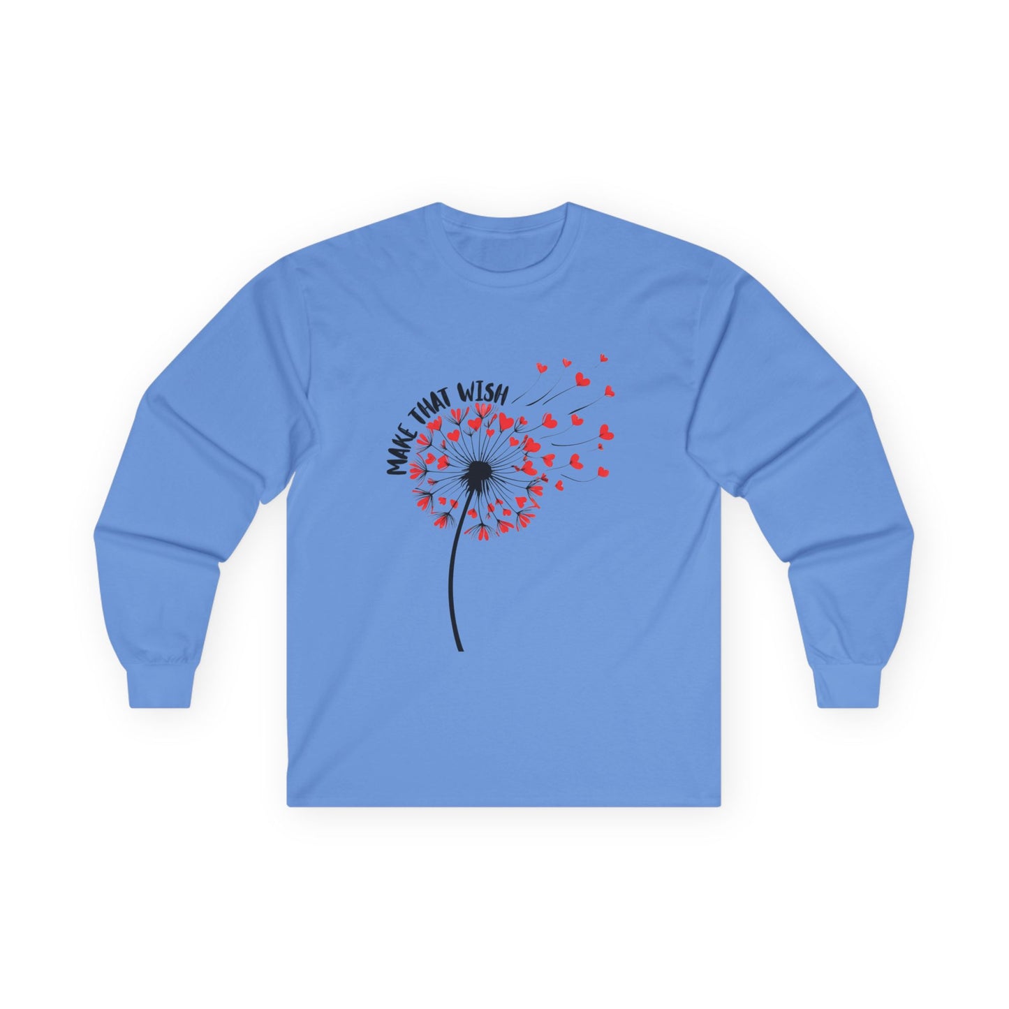 Long Sleeve Tee — Dandelion Make That Wish - New Fun Tee