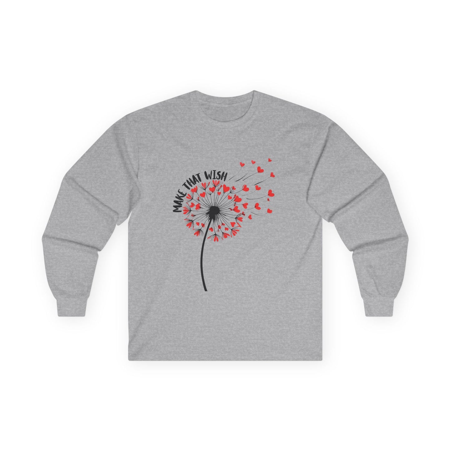 Long Sleeve Tee — Dandelion Make That Wish - New Fun Tee