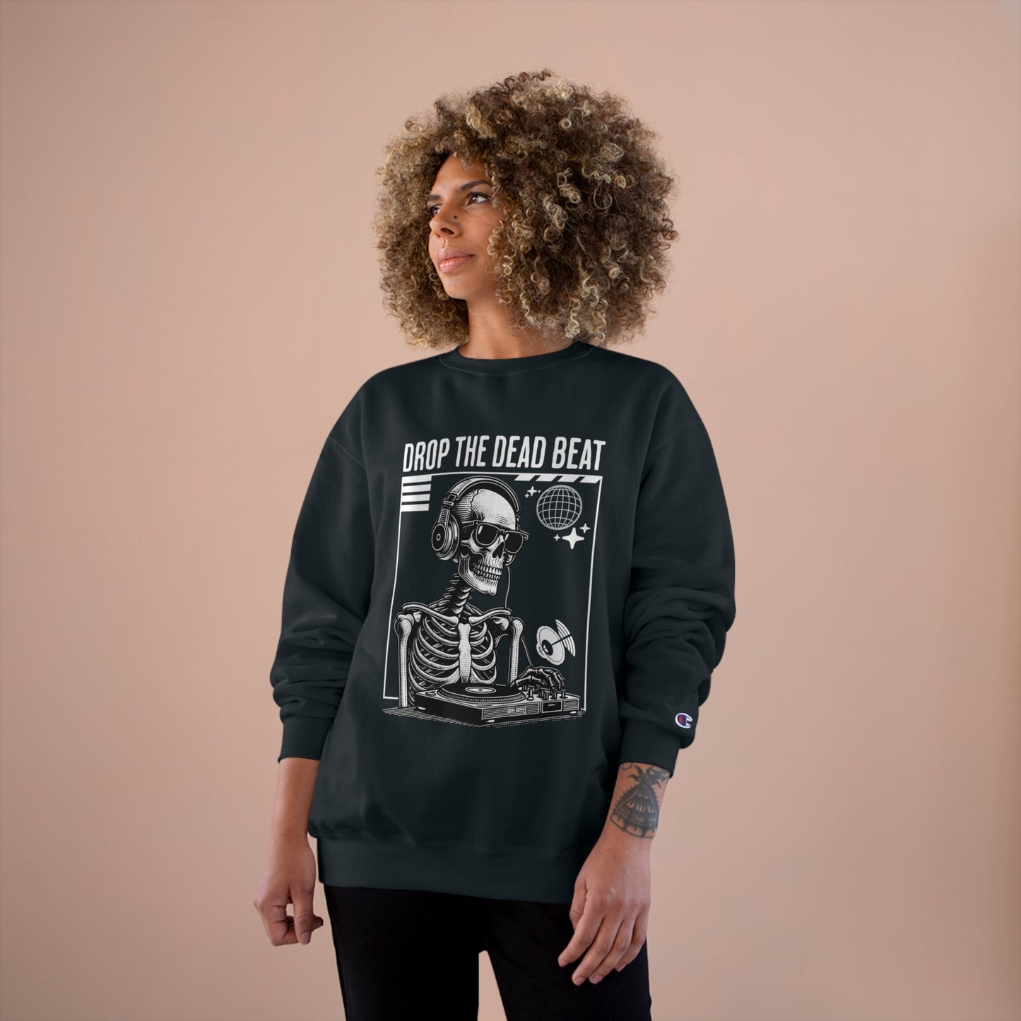 Halloween Drop The Dead Beat Champion Sweatshirt