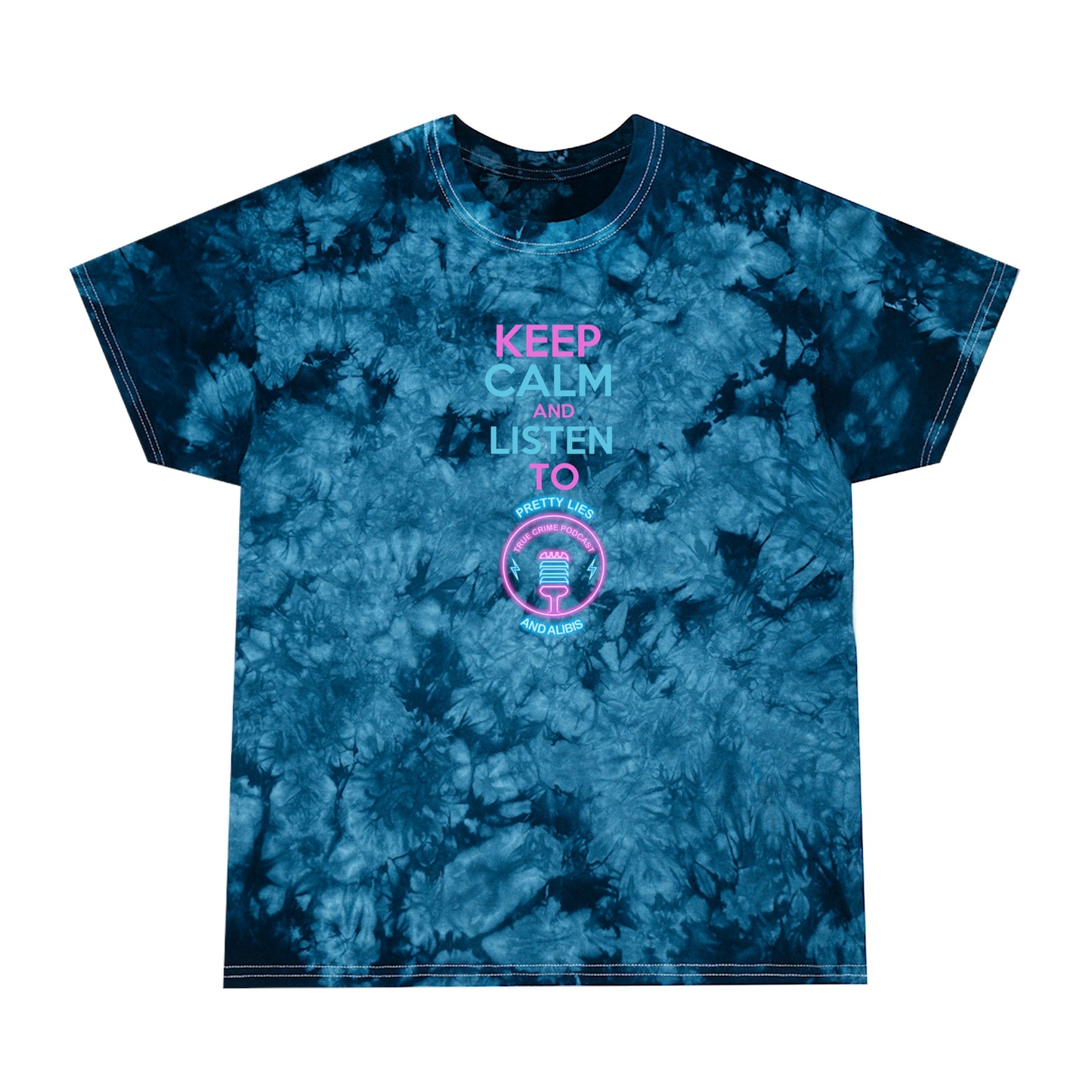 Keep Calm Tie-Dye Tee, Crystal