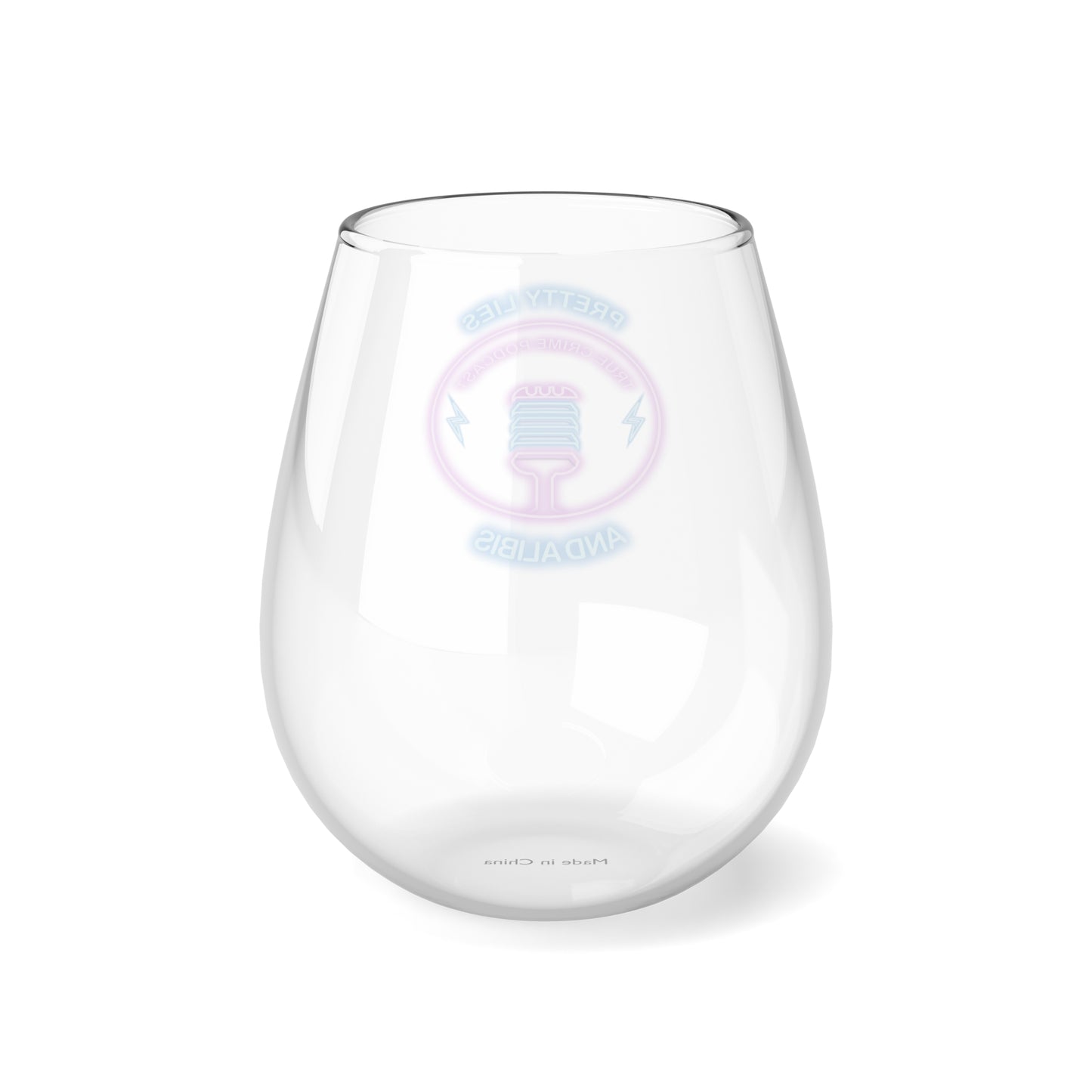 Logo Stemless Wine Glass, 11.75oz