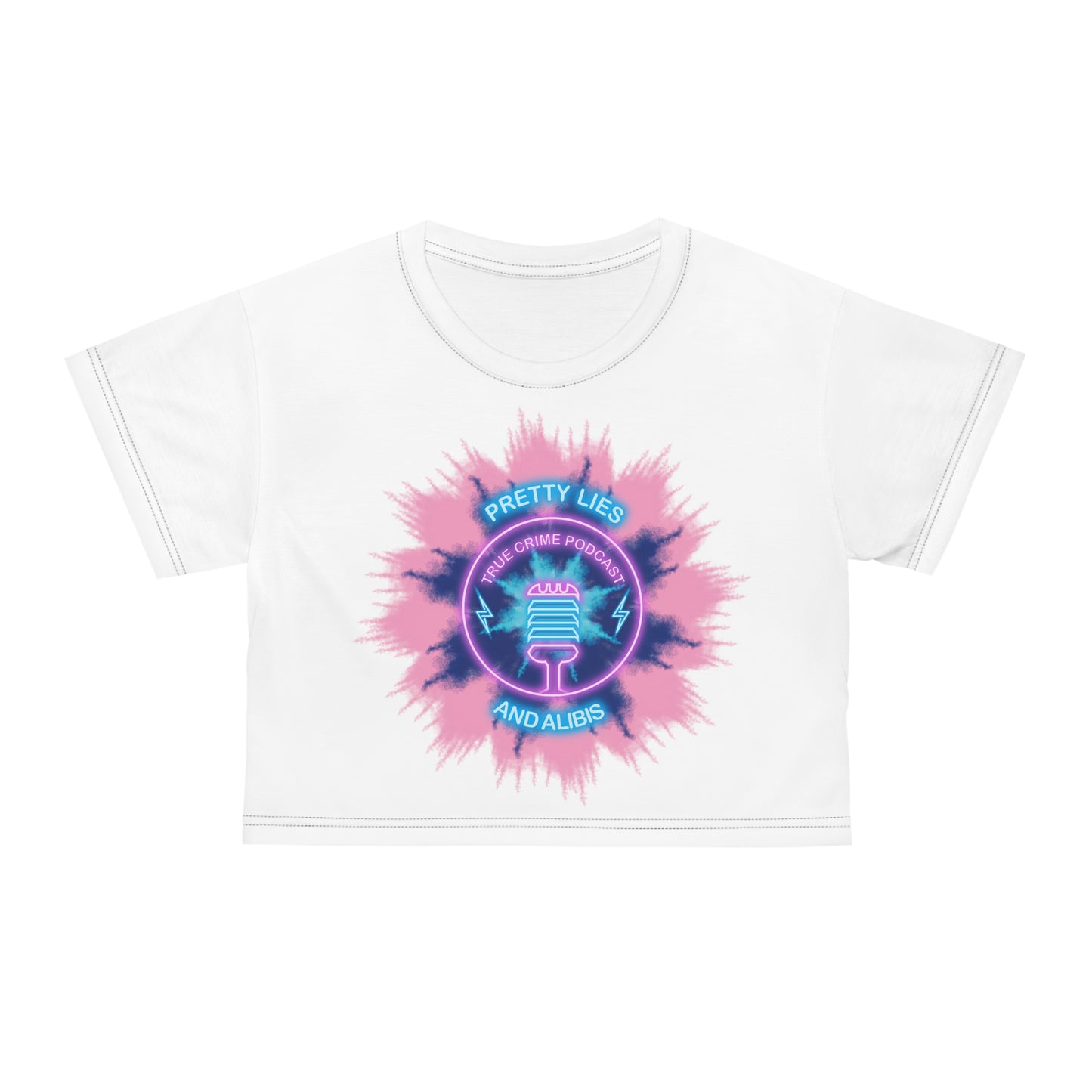 Faded Tie Dye Crop Tee (AOP)