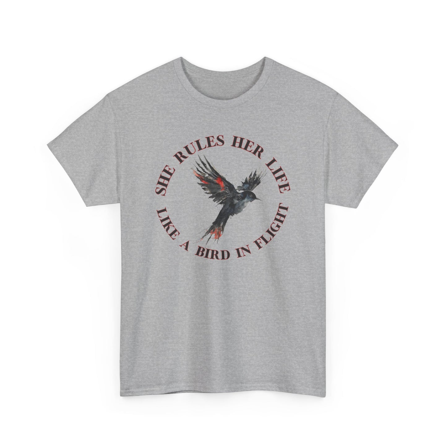 Lyrics Empowering Women's Quote Tee - "She Rules Her Life"