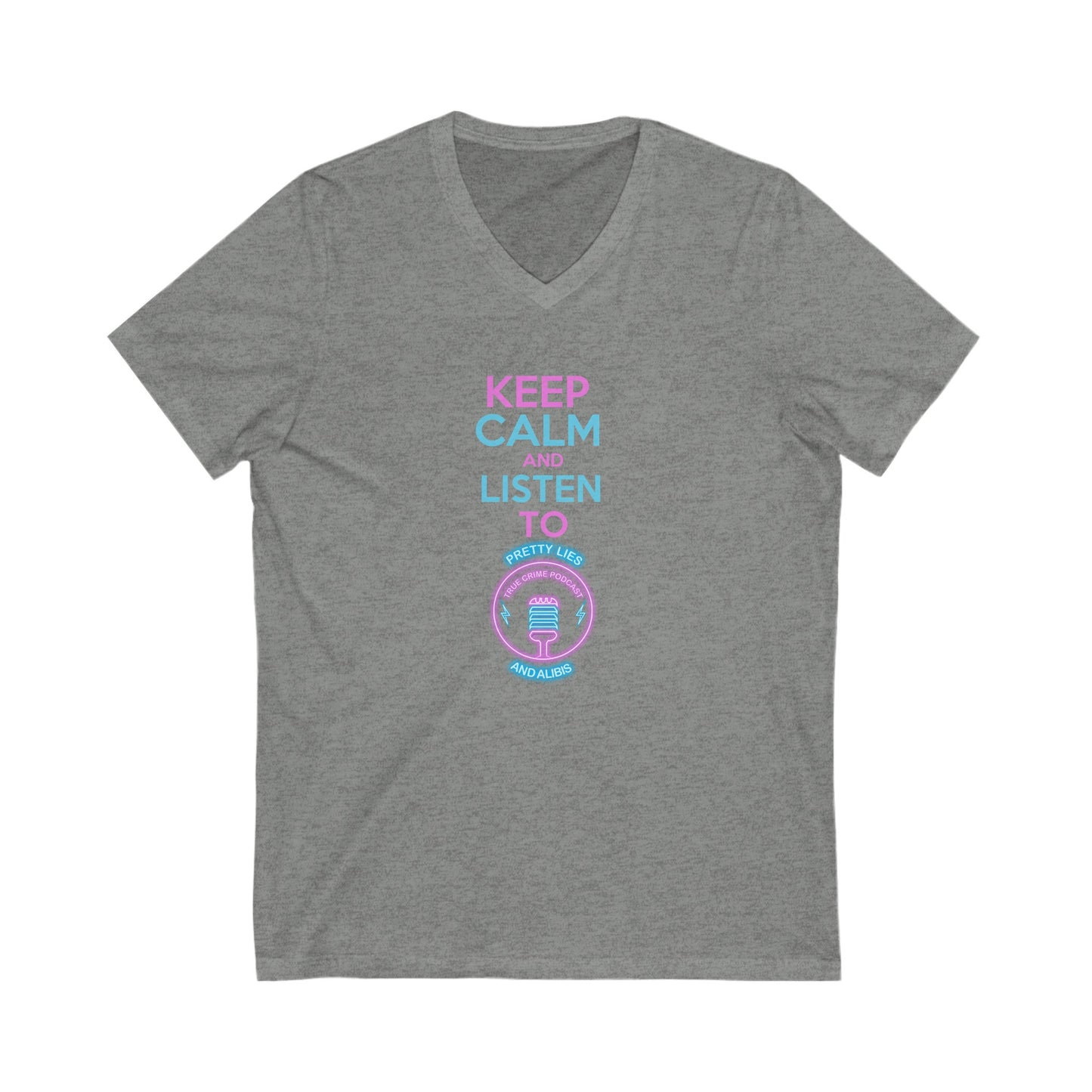 Keep Calm Unisex Jersey Short Sleeve V-Neck Tee