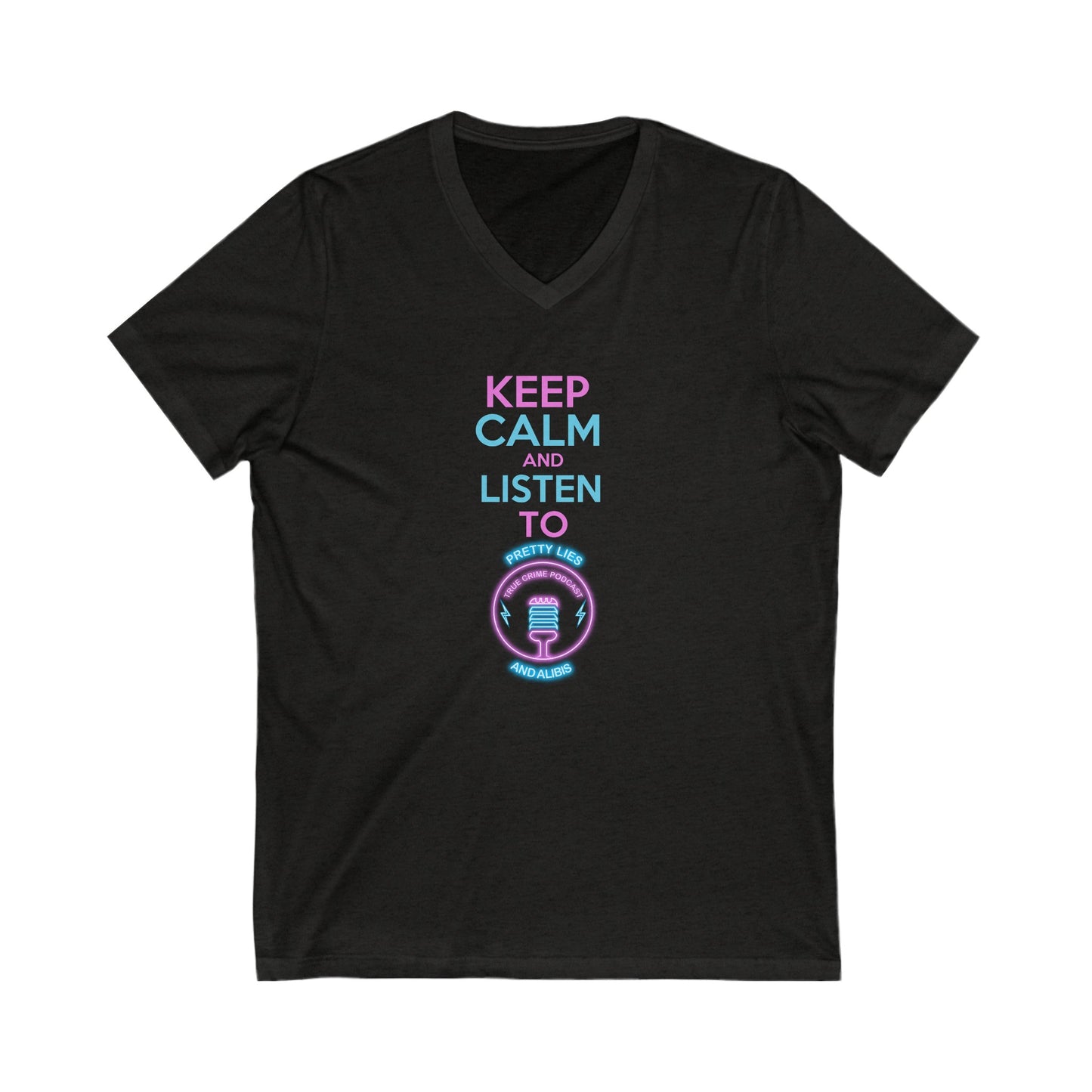 Keep Calm Unisex Jersey Short Sleeve V-Neck Tee