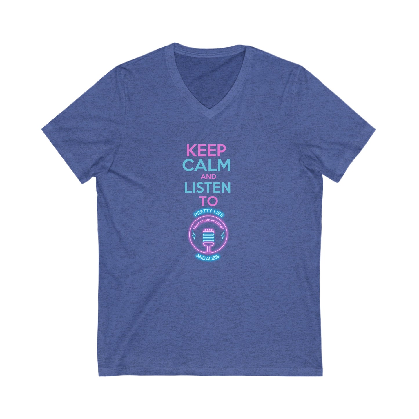 Keep Calm Unisex Jersey Short Sleeve V-Neck Tee