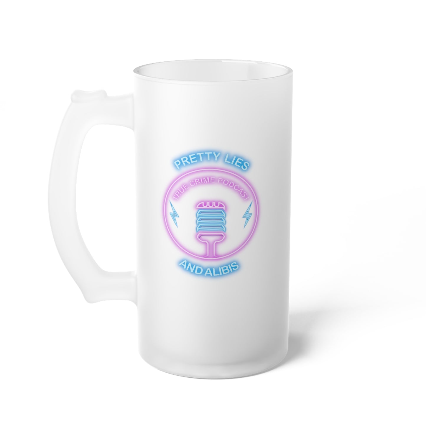 Logo Frosted Glass Beer Mug