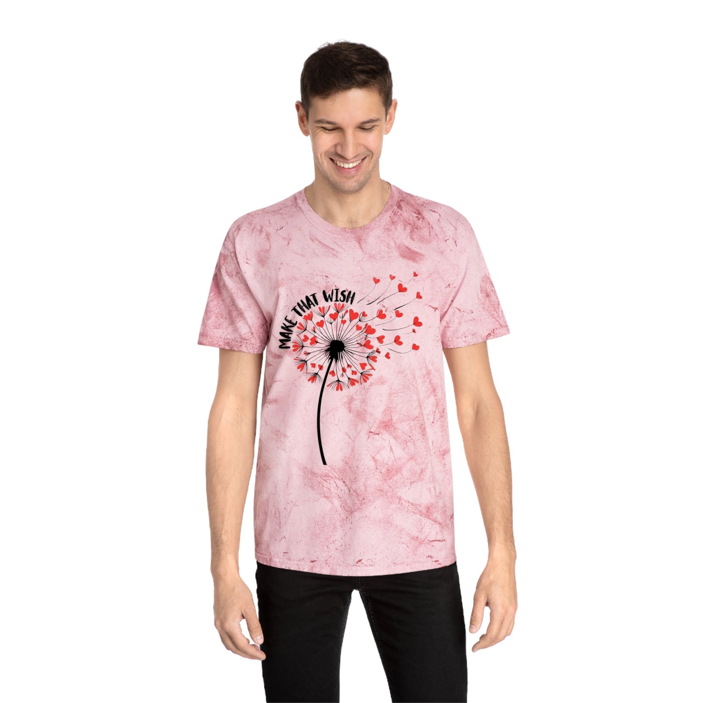 Dandelion 'Make That Wish' Tie-Dye Tee NEW FUN