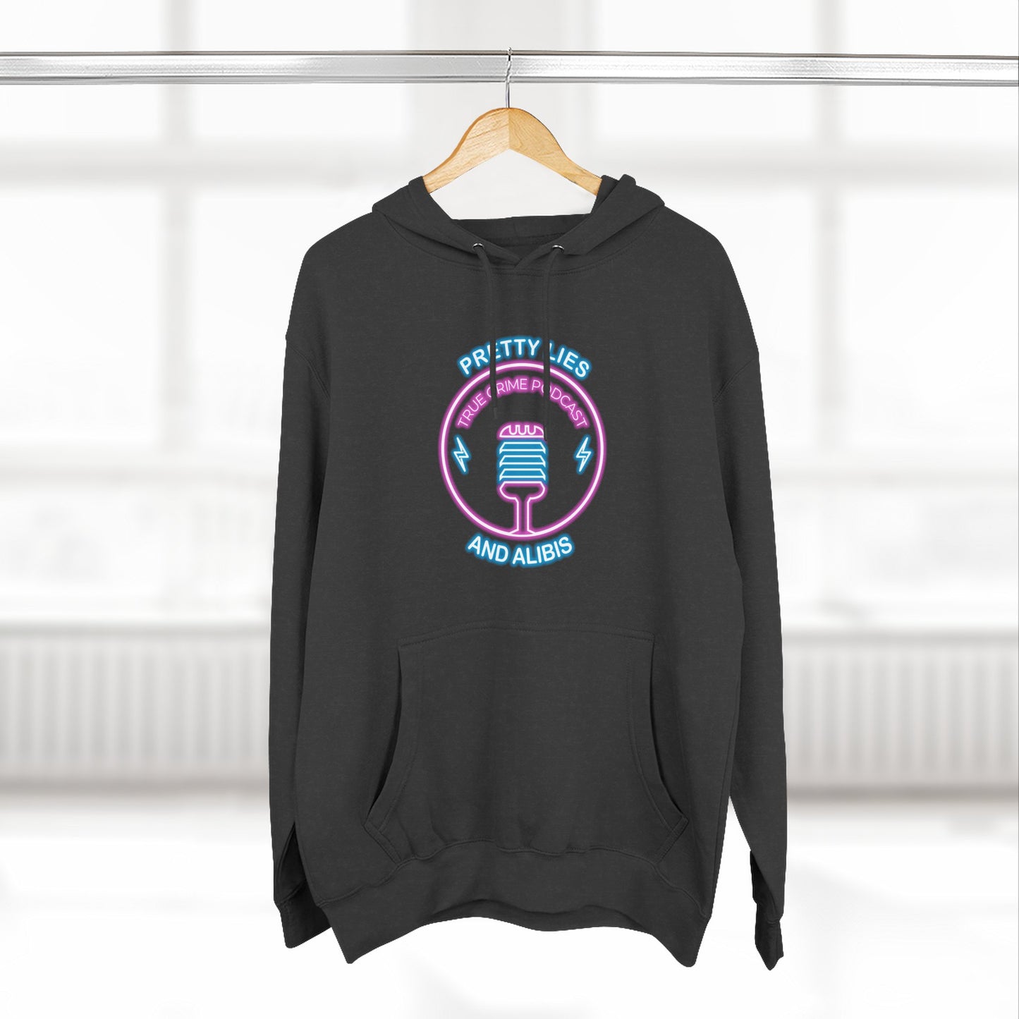 Retro Vegas Neon Hoodie — "What Happens In Vegas" (Design 2) Crime Con 26'