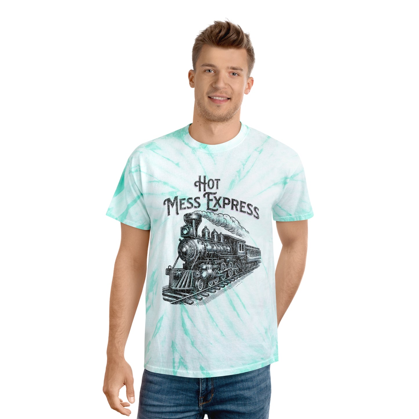 Hot Mess Express Tie-Dye Tee, Cyclone