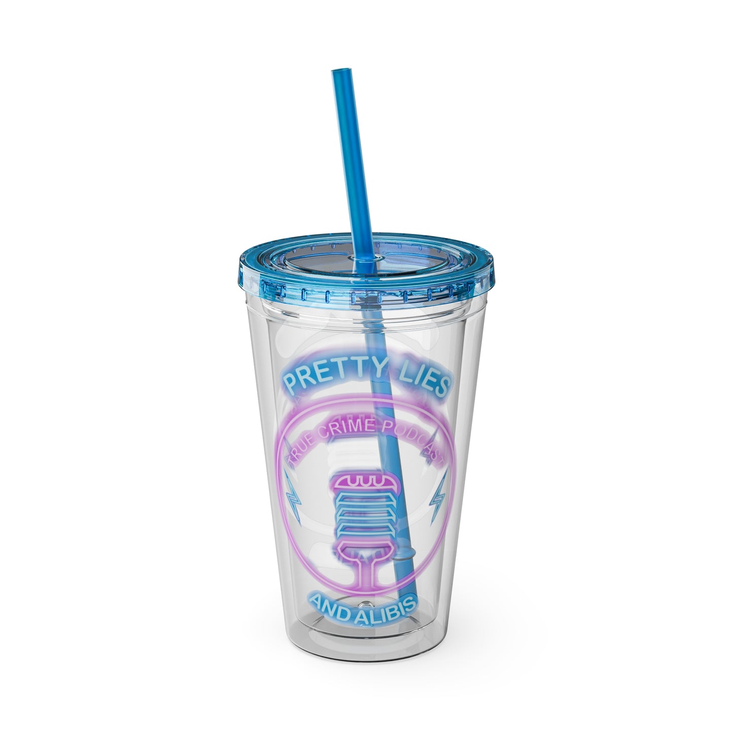 Logo Sunsplash Tumbler with Straw, 16oz