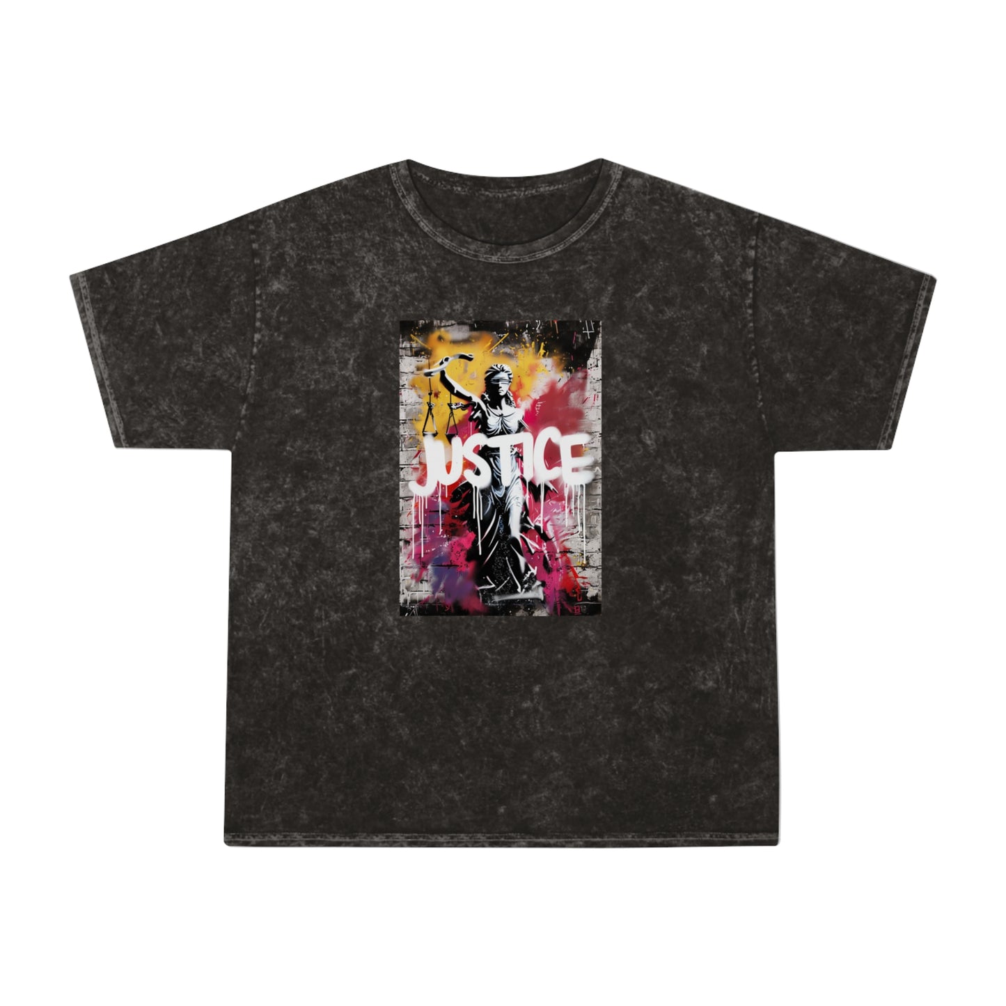 NEW! Justice Unisex Mineral Wash T-Shirt