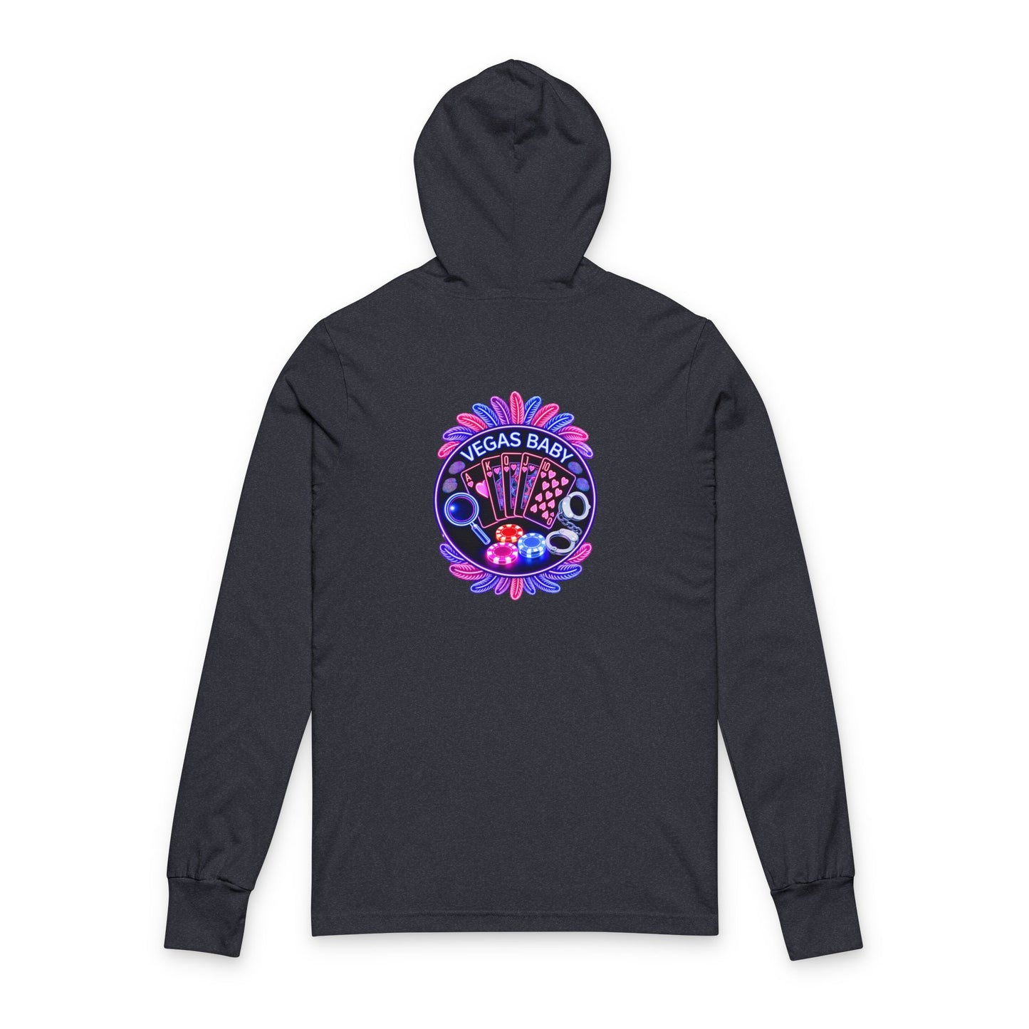 Vegas Baby Hooded Long Sleeve Tee — Crime Con 26'