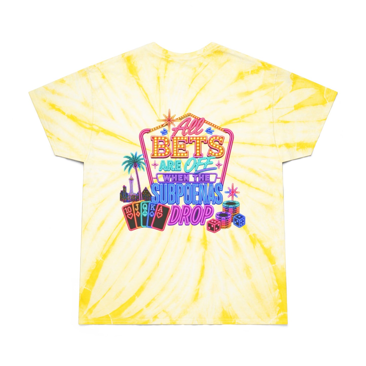 Tie-Dye Tee — "All Bets Are Off" Crime Con 26'