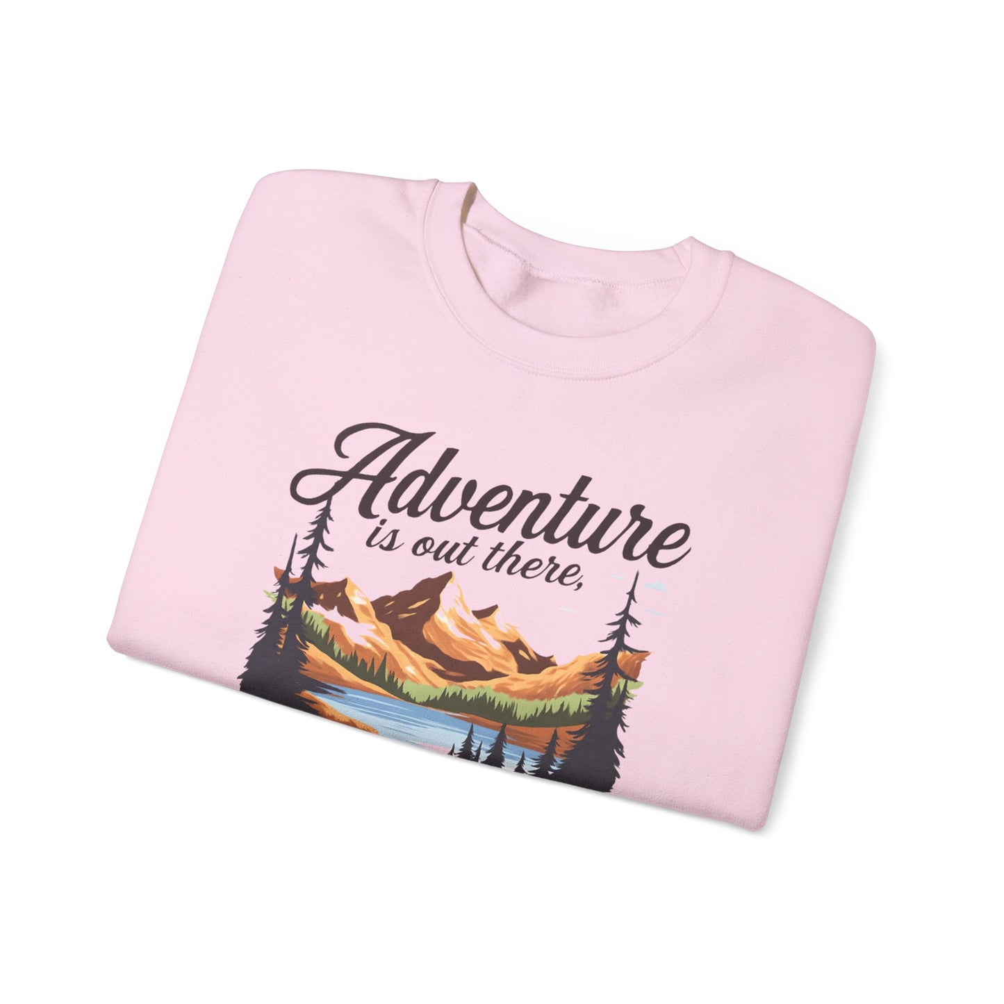 NEW Crewneck Sweatshirt — “Adventure Is Out There… But Then Again, So Are Serial Killers” Fun Graphic Pullover