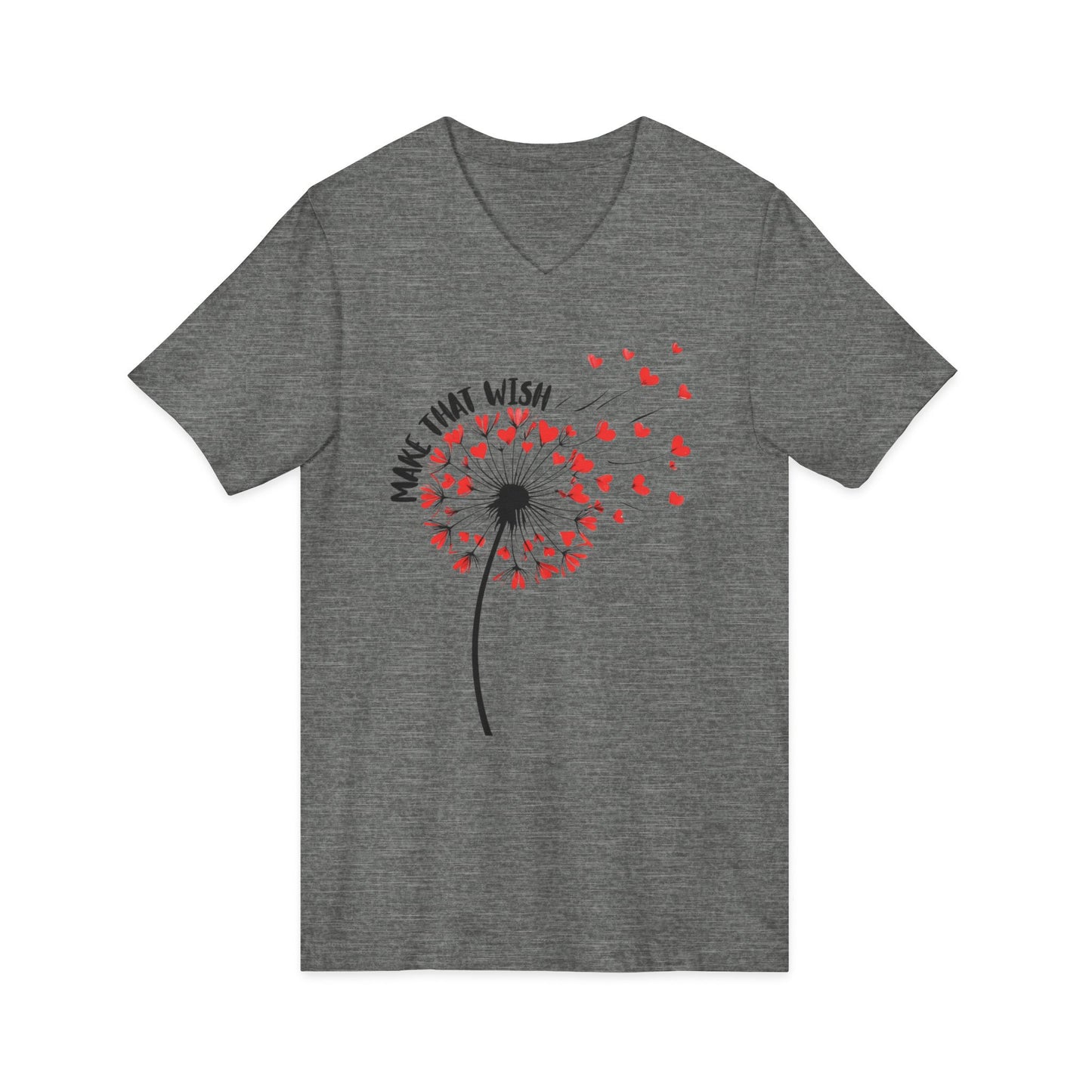 Make That Wish Dandelion V-Neck Tee - NEW Fun Tee