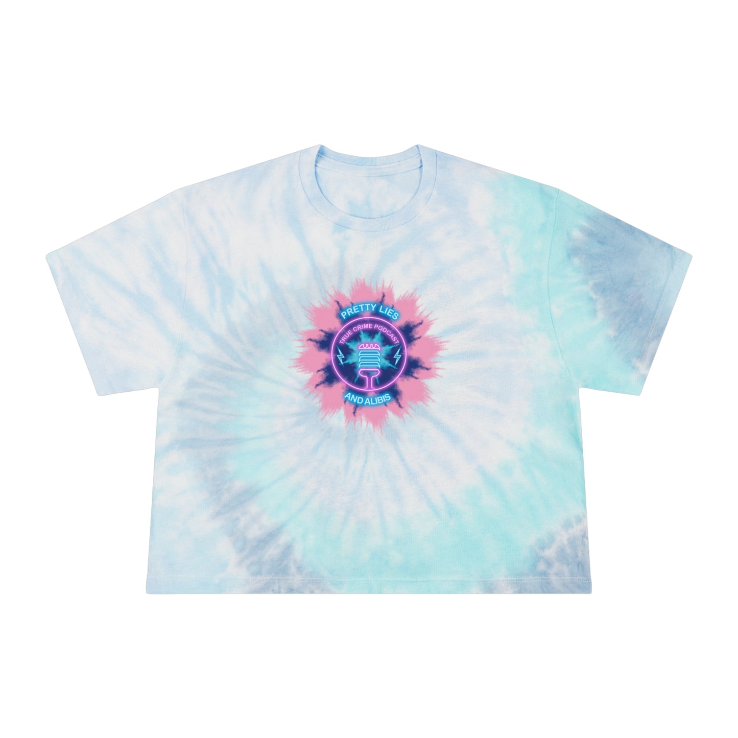 Faded Tie Dye Women's Tie-Dye Crop Tee