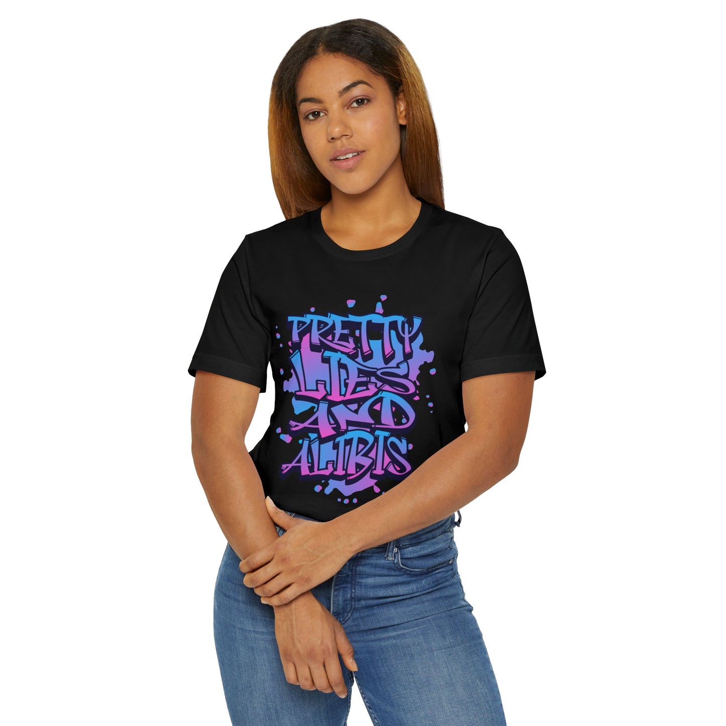 Pretty Lies Retro Unisex Jersey T-Shirt