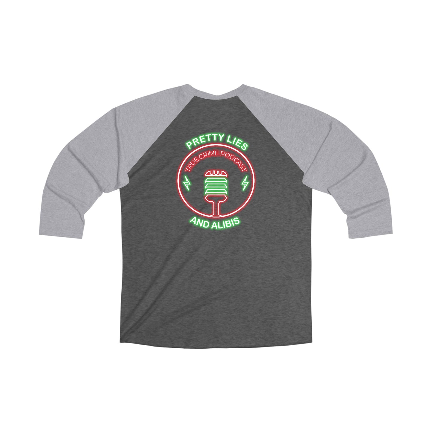 Alibier Unisex Tri-Blend 3/4 Raglan Tee - Fun Podcast Themed Christmas Shirt