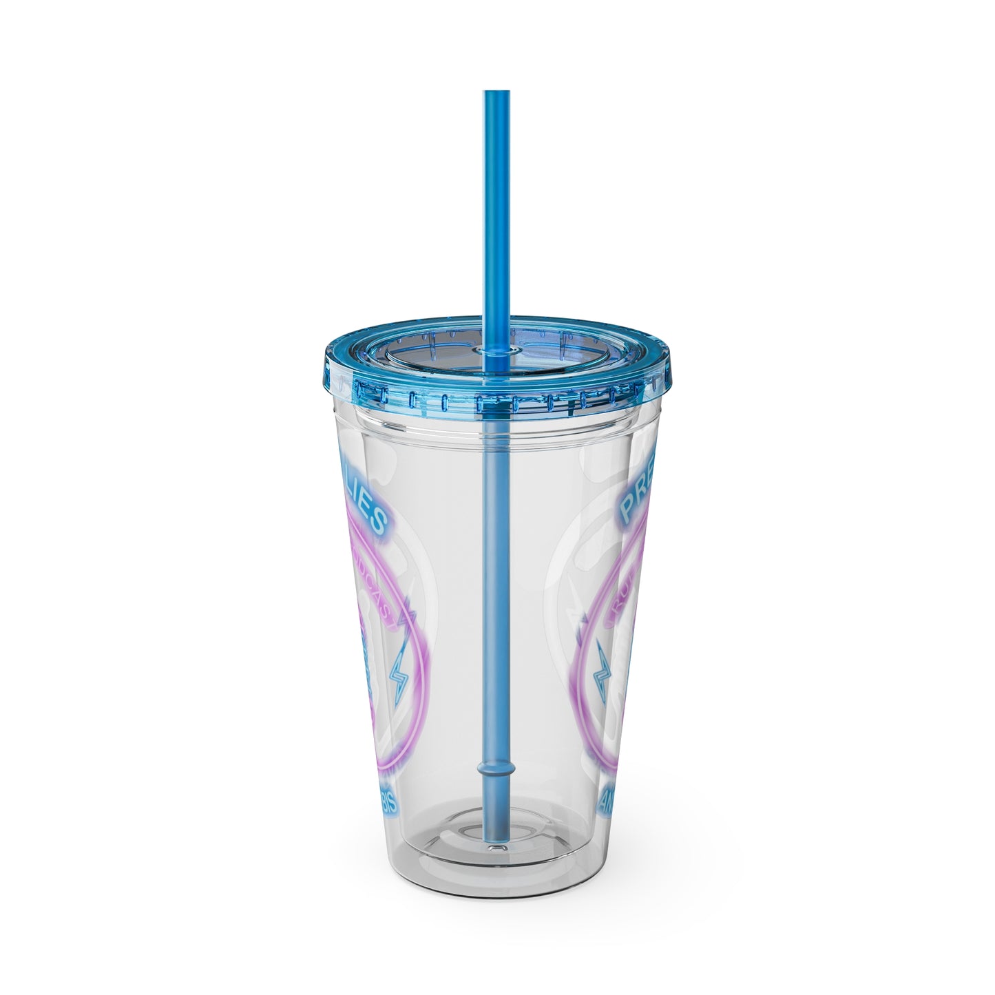 Logo Sunsplash Tumbler with Straw, 16oz