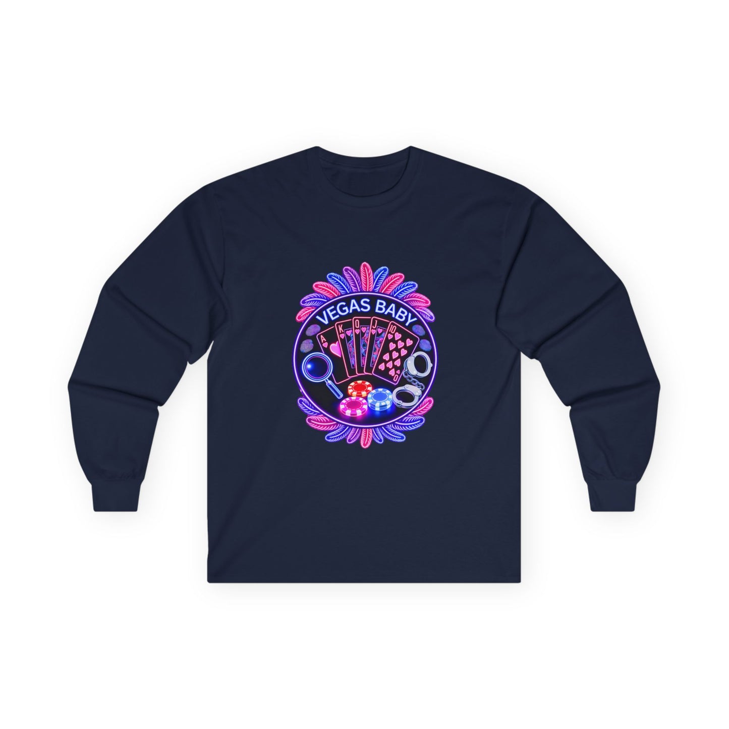 Vegas Baby Long Sleeve Tee — (No Logo)