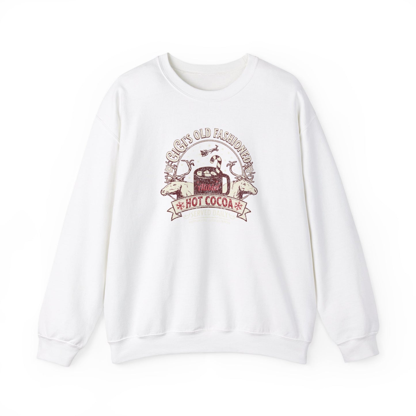 Christmas Cozy Hot Cocoa Crewneck Sweatshirt - Perfect for Winter Celebrations