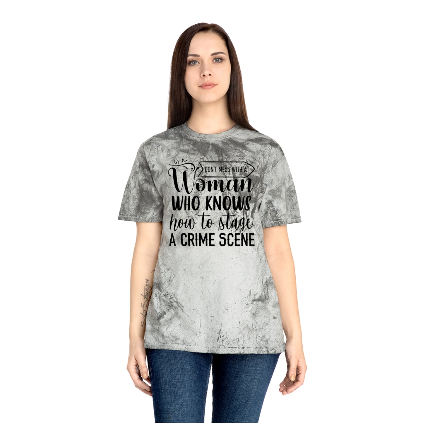 Don't Mess With A Woman Unisex Color Blast T-Shirt