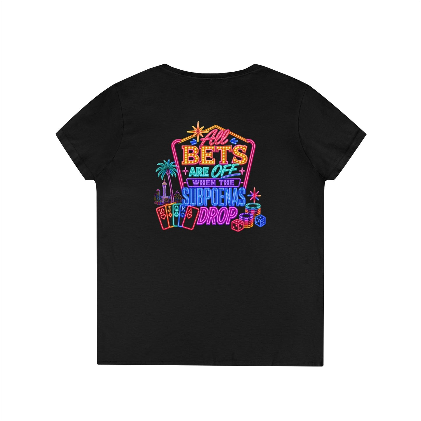 Bets Off ' V-Neck T-Shirt Crime Con 26'