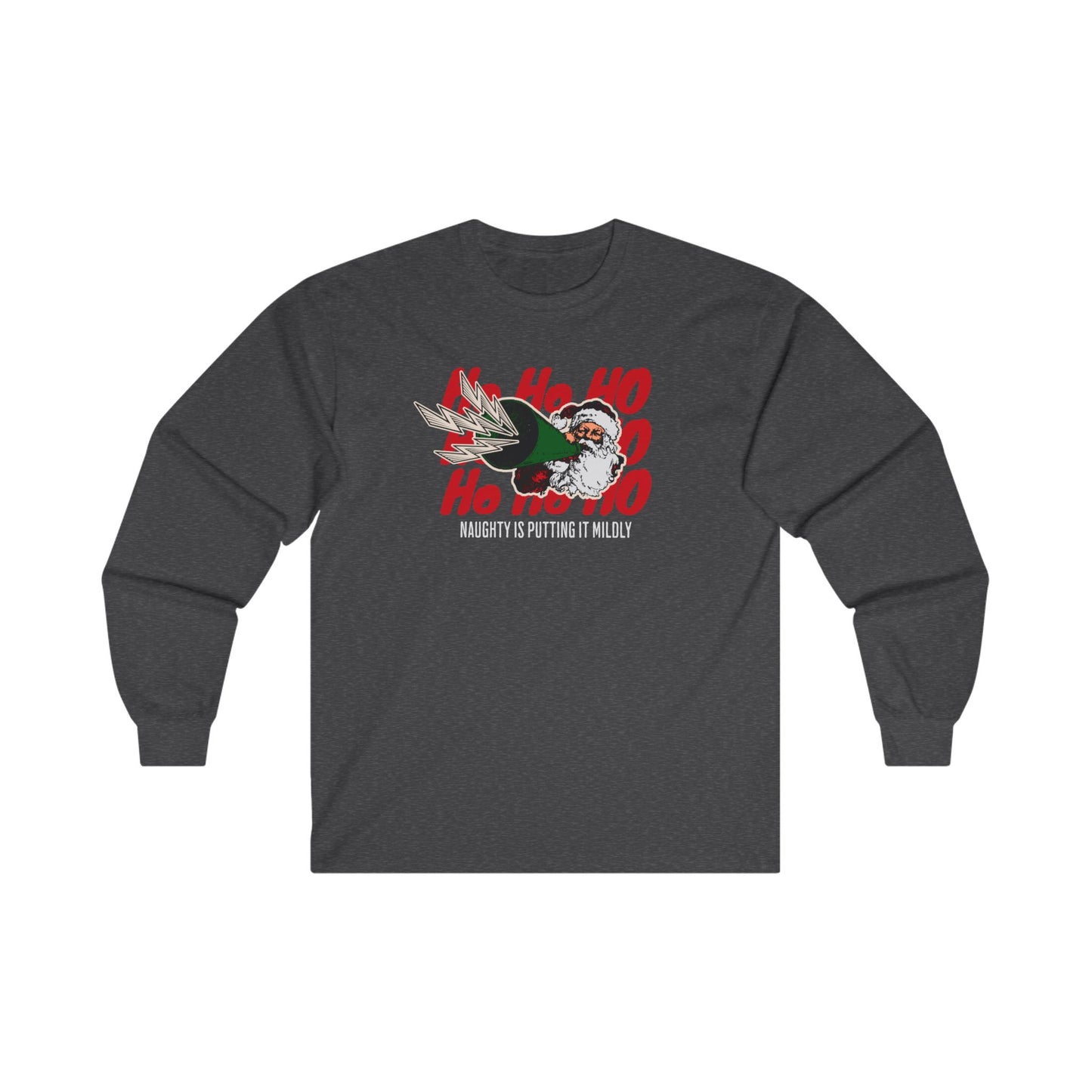 NEW Christmas Naughty List Long Sleeve Tee - Fun Holiday Apparel for Everyone