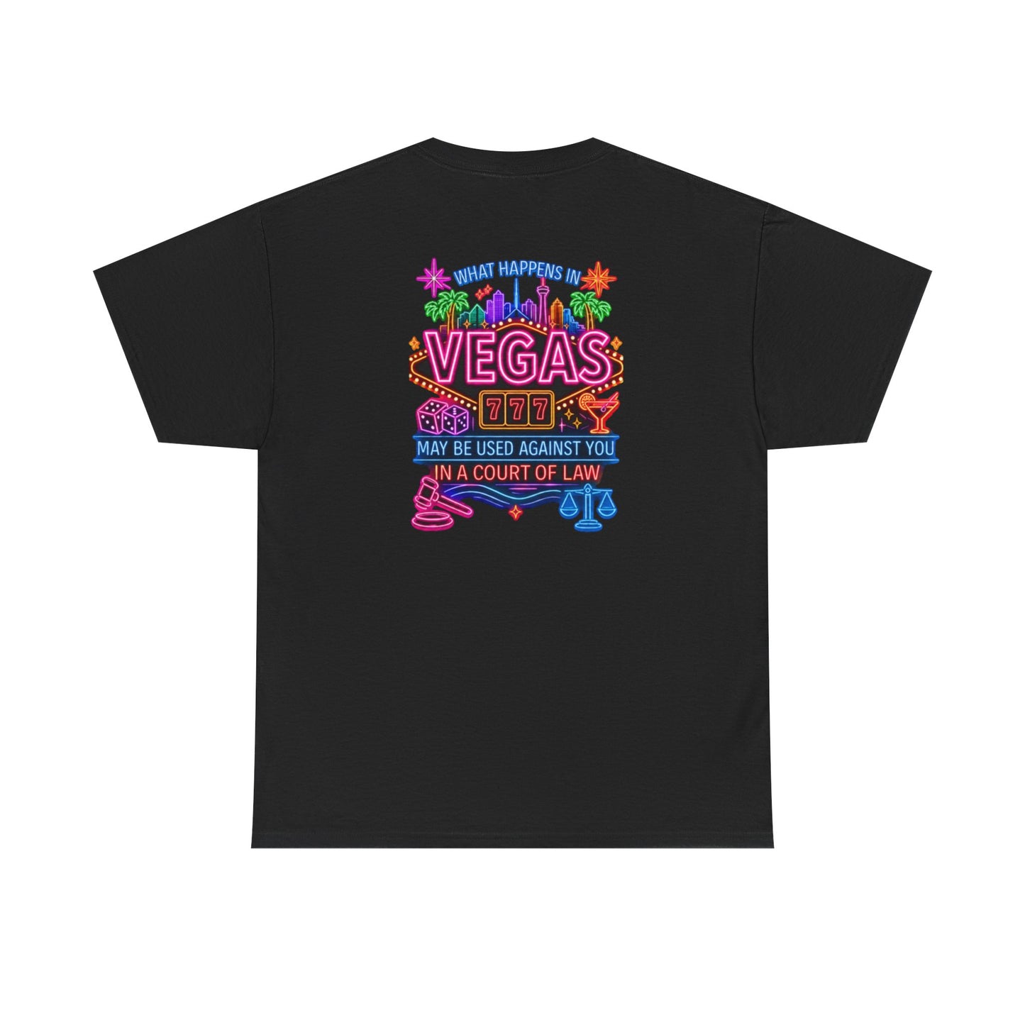 What Happens In Vegas Neon Graphic Tee  Crime Con 26'