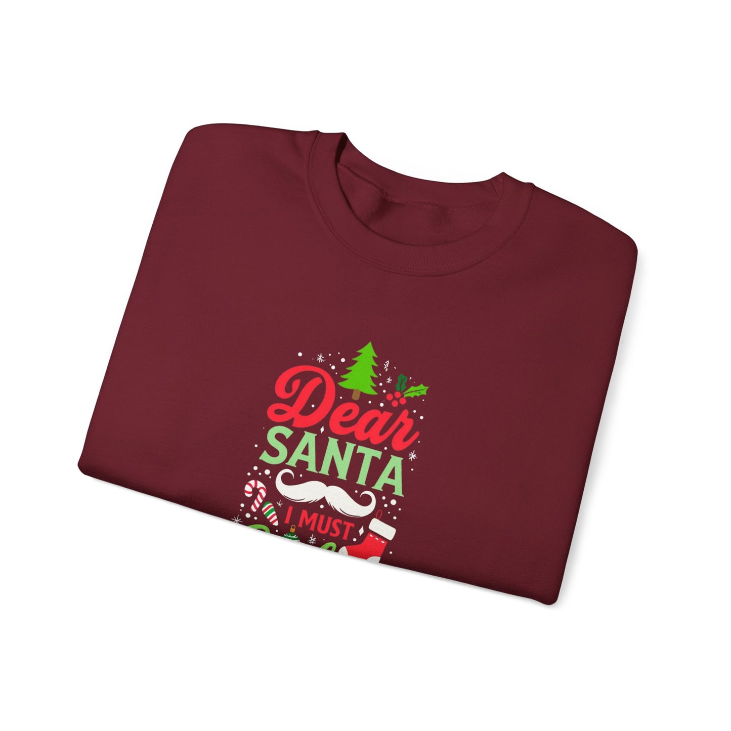 New Dear Santa Confess Unisex Heavy Blend™ Crewneck Sweatshirt - Cozy Christmas Apparel