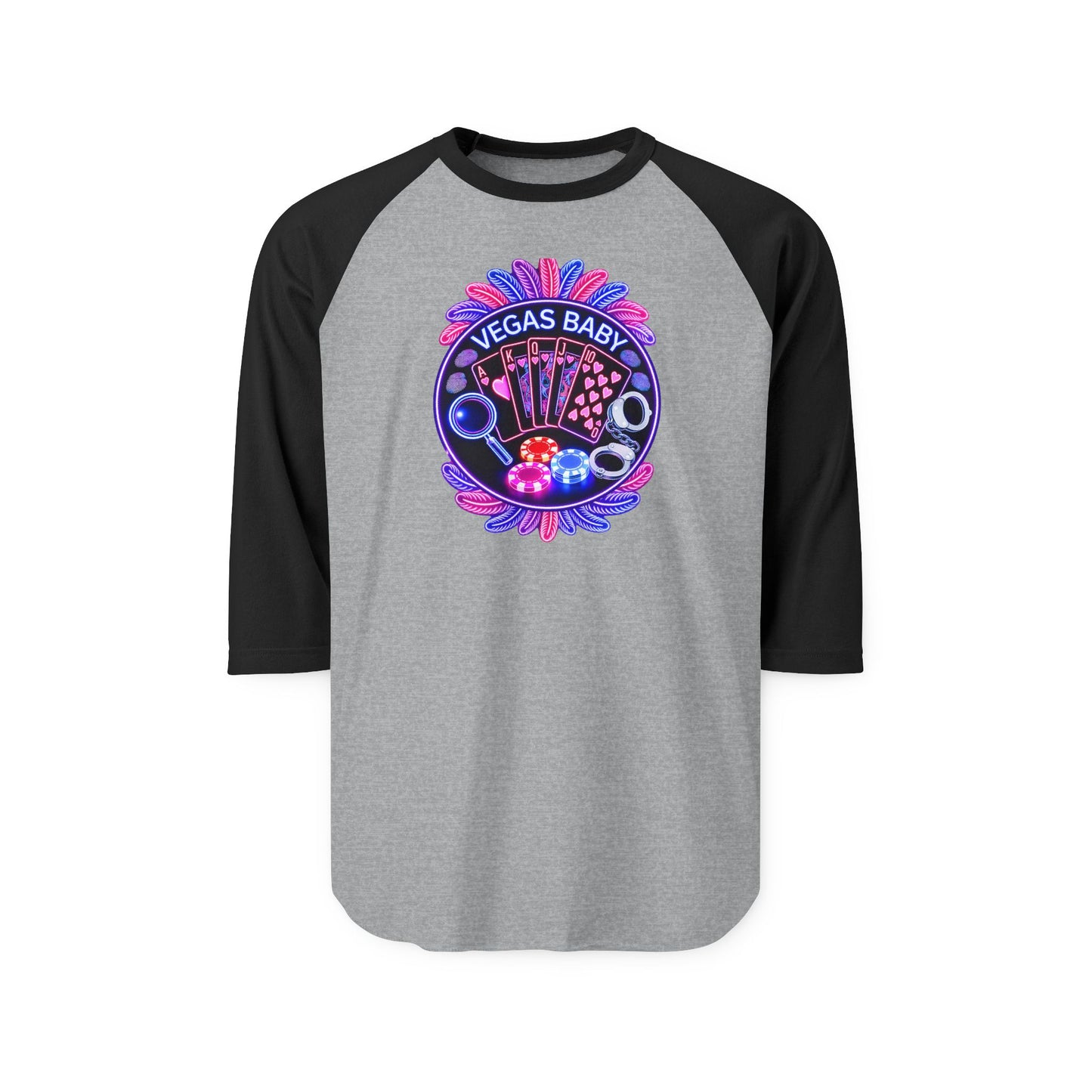 Vegas Baby Raglan Shirt - Crime Con 26'