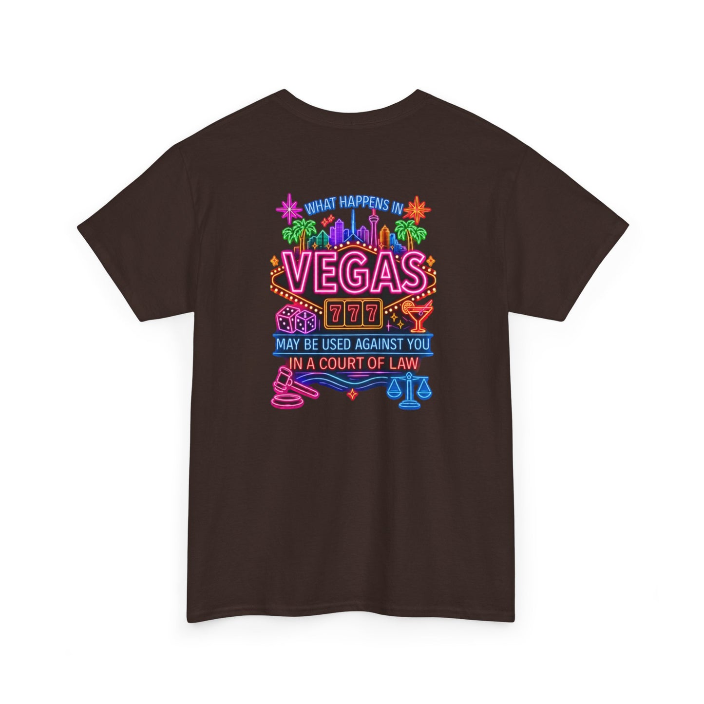 What Happens In Vegas Neon Graphic Tee  Crime Con 26'