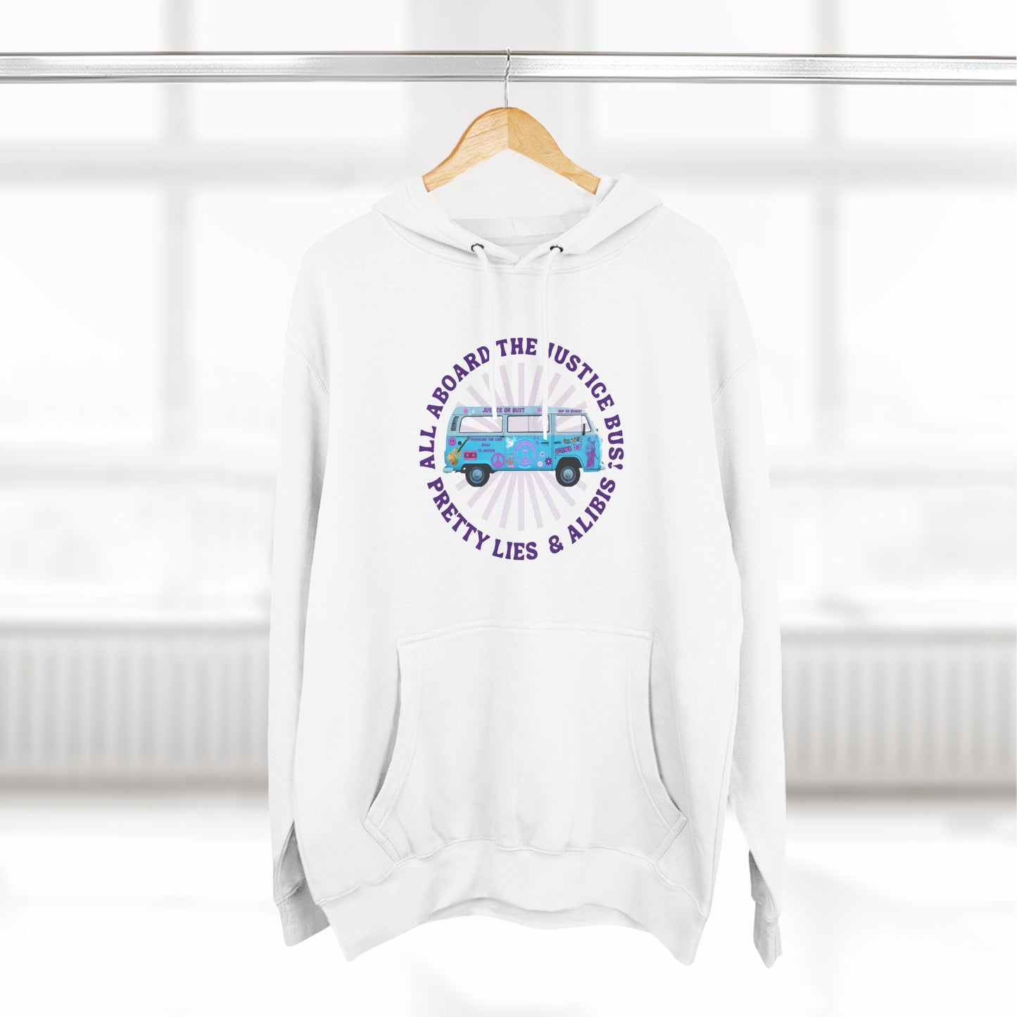 Justice Bus Three-Panel Fleece Hoodie