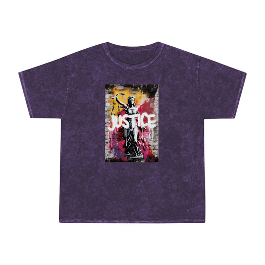 NEW! Justice Unisex Mineral Wash T-Shirt