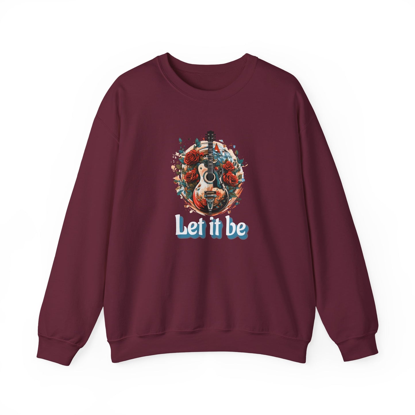 NEW! Lyrics Let It Be Music Crewneck Sweatshirt
