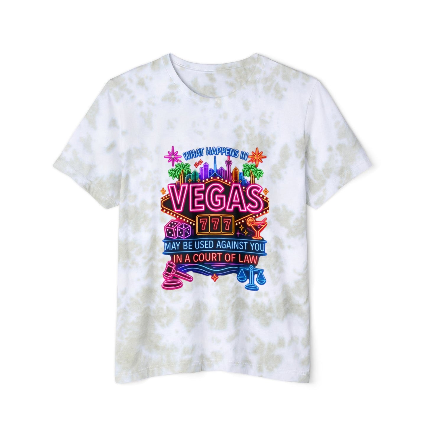 Tie Dye T-Shirt —"What Happens In Vegas" (No Logo)