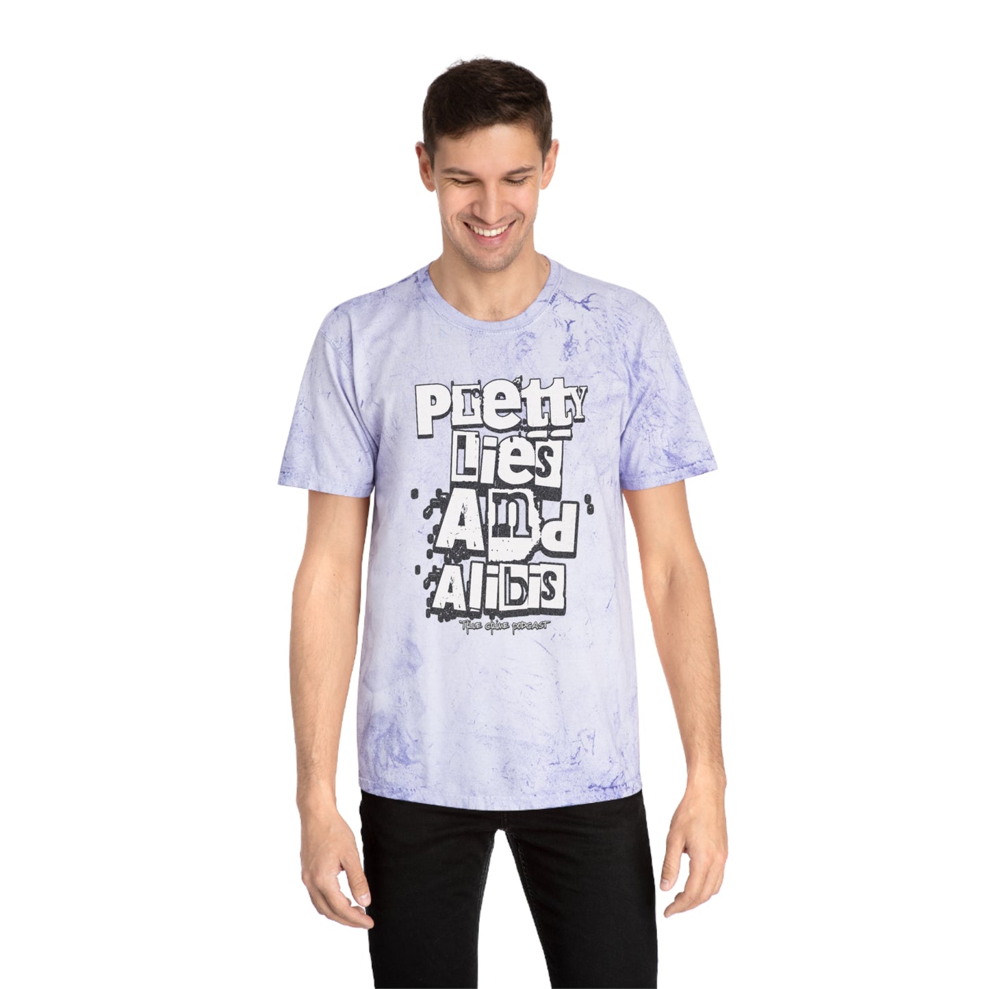 Pretty Lies Ransom Unisex Color Blast T-Shirt - "Pretty Lies and Alibis" Graphic Tee