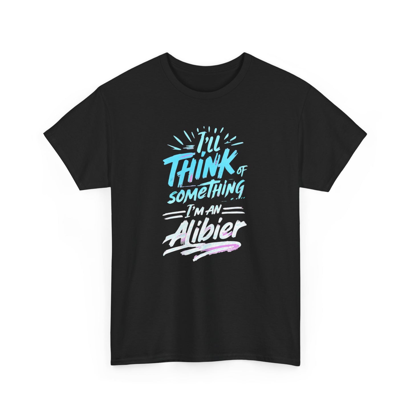 NEW!  Unisex Heavy Cotton Tee - 'I'll Think of Something' - Perfect Gift for Creative Minds